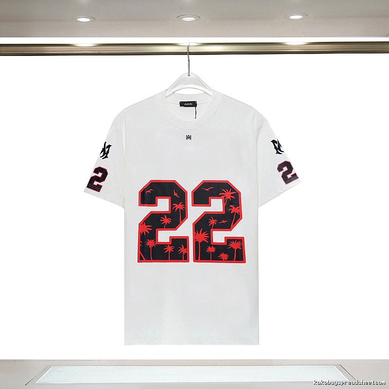 Amiri Resort Graphic T-shirt White Blue Amiri with Premium Look