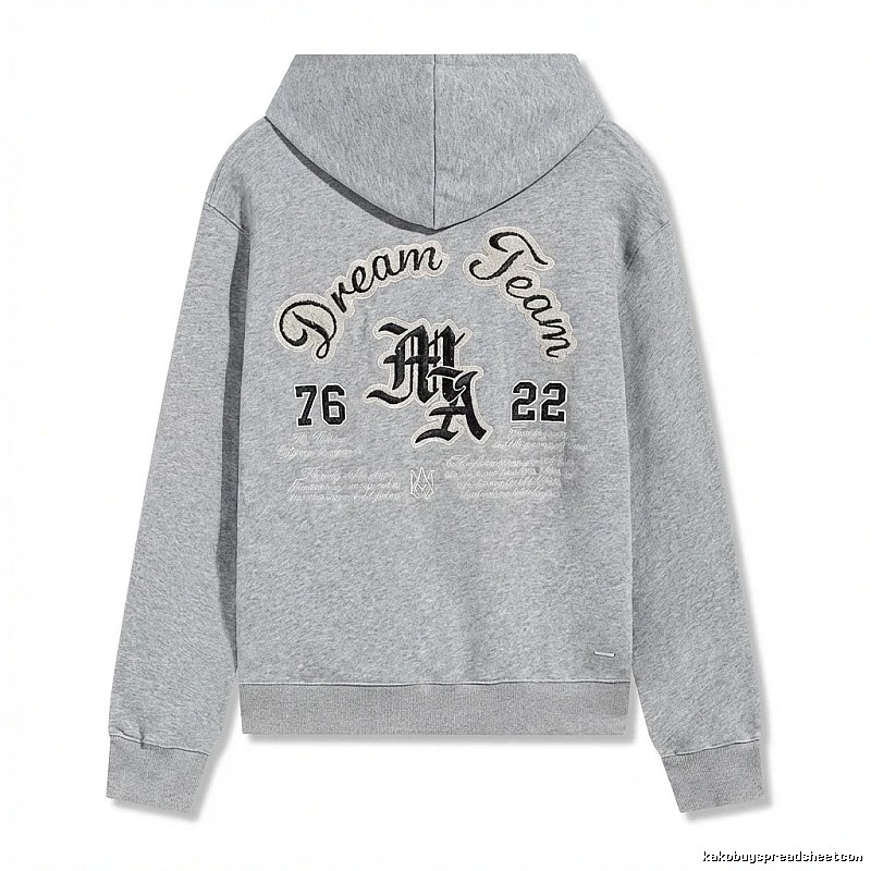 AMIRI Retro Style Grey Hoodie