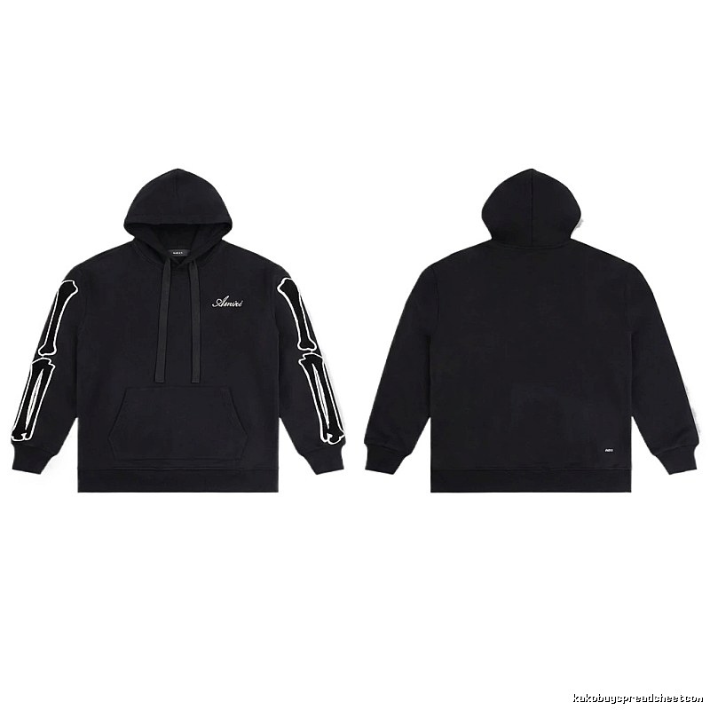 AMIRI Skull Style Black Hoodie