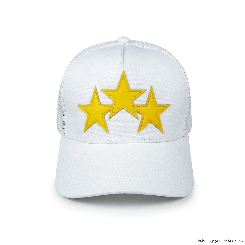 AMIRI Starry Trendy Cool Style White Hat