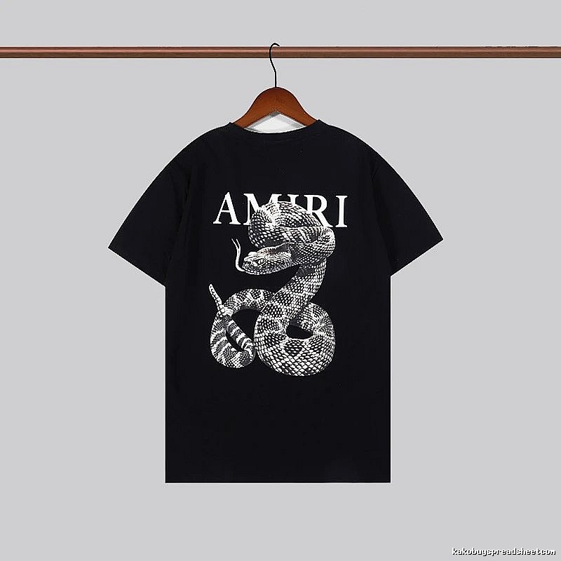 Amiri Statement Graphic T-shirt White Blue Amiri for Easy Pairing