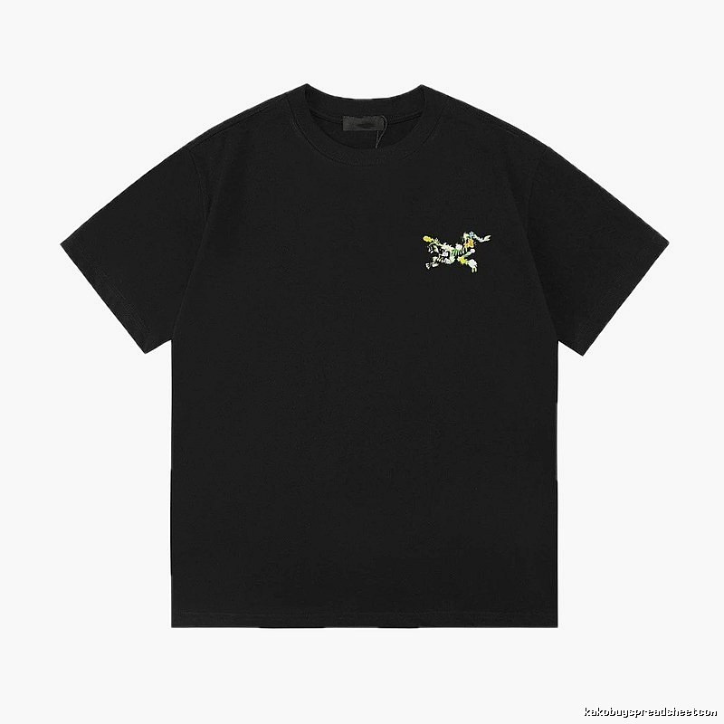 Arc'teryx Floral Print Street Style Black T-Shirt