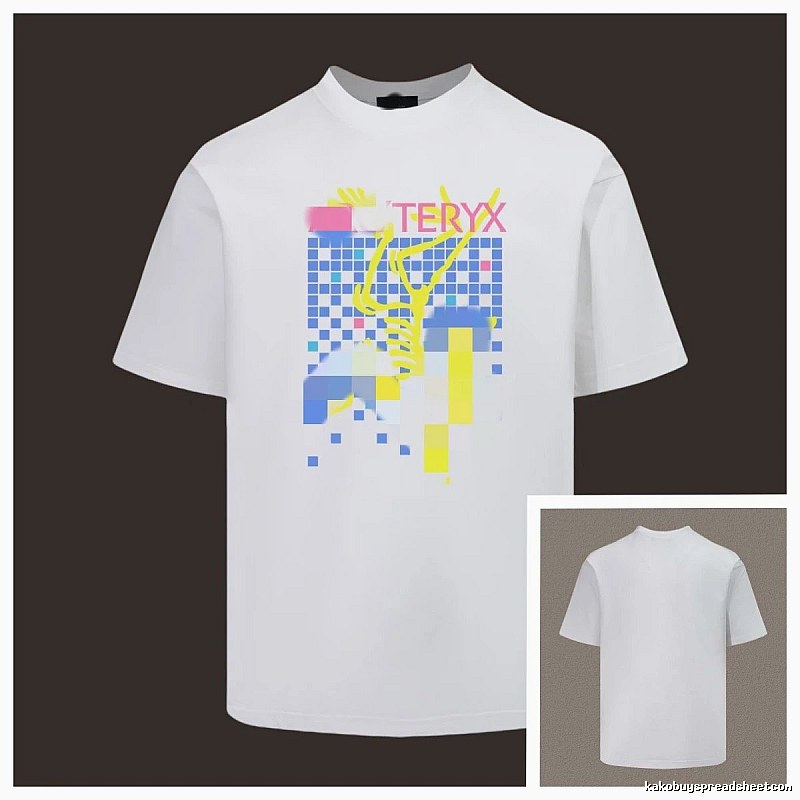Arc'teryx Pixel Print Trendy Cool Style White T-Shirt