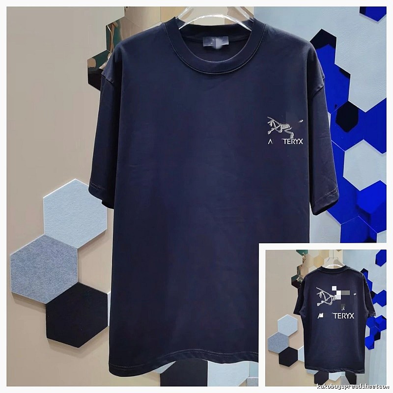 Arc'teryx Printed Techwear Style Dark Navy Short Sleeve T-shirt