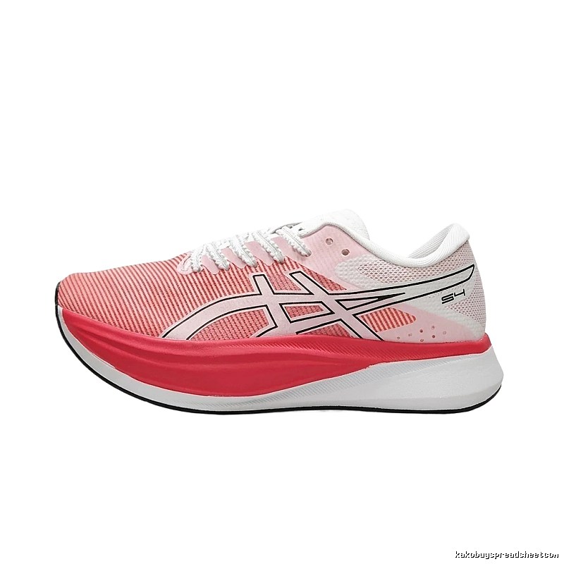 ASICS Racing Style Pink and White Running Shoes