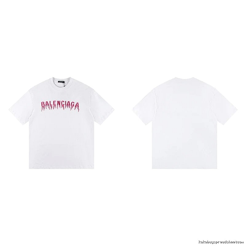 Balenciaga Blood Drop Collection Street Style White T-Shirt