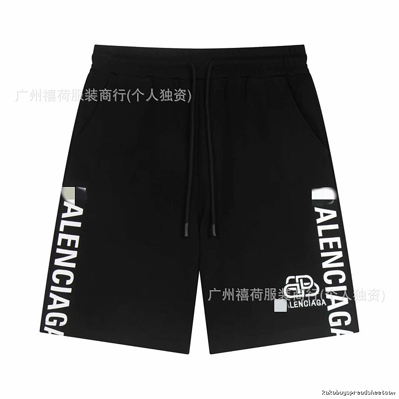 Balenciaga casual style black shorts