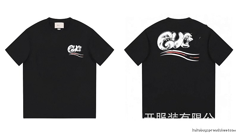 Balenciaga Graffiti Street Style Black T-Shirt