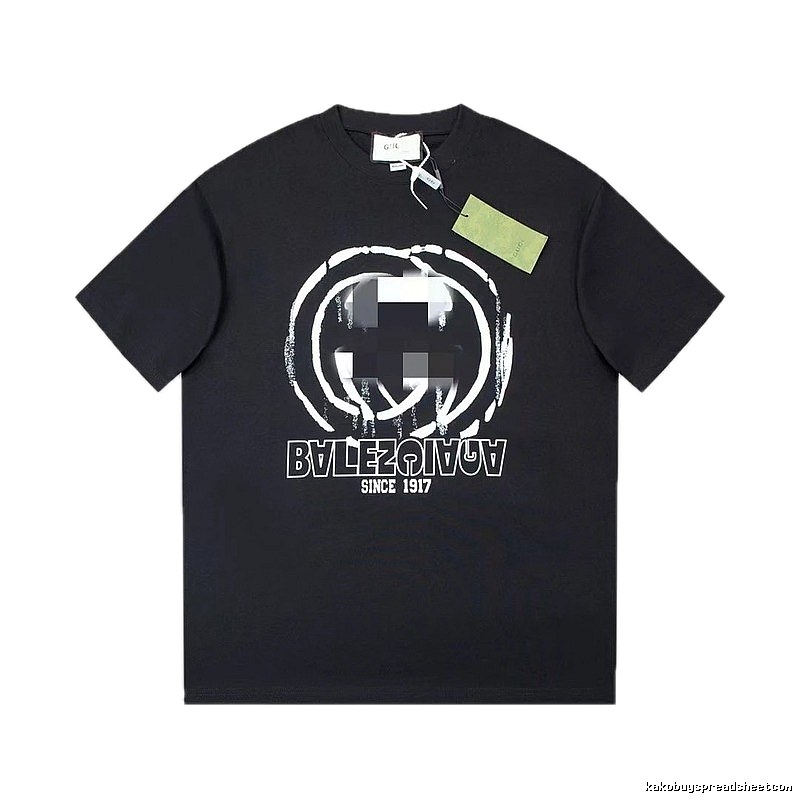 Balenciaga Graffiti Street Style Black T-Shirt