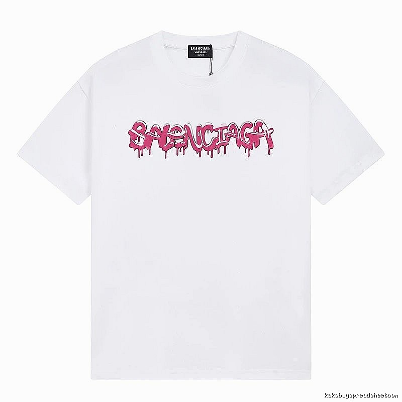Balenciaga Graffiti Street Style White T-shirt