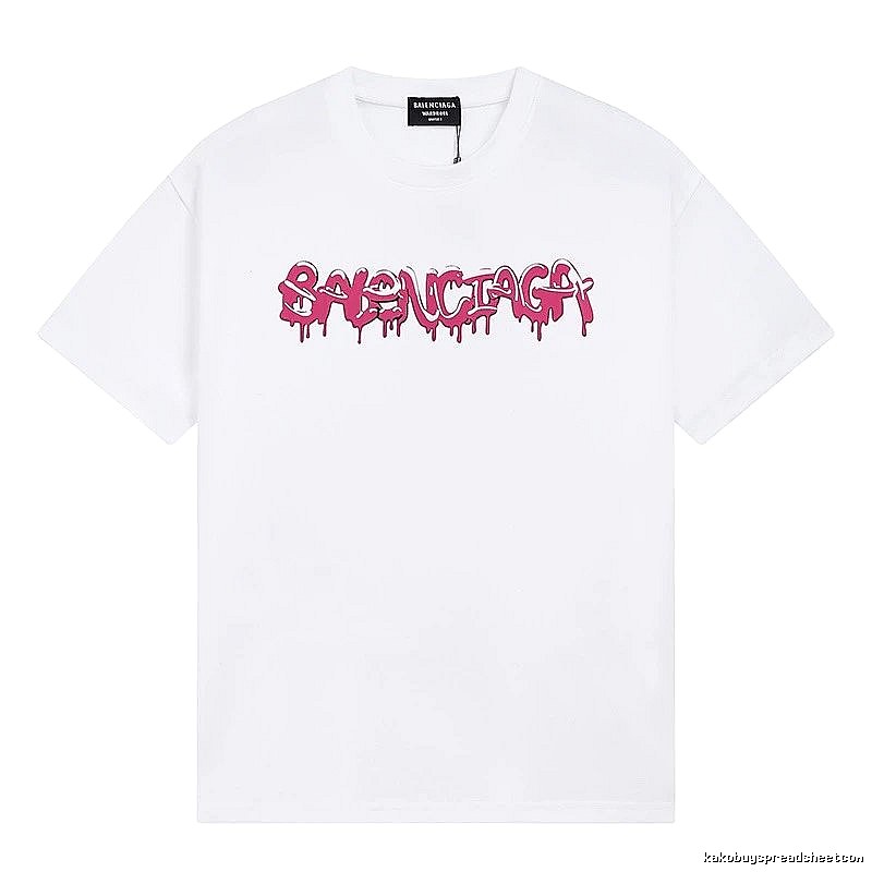 Balenciaga graffiti-style white T-shirt