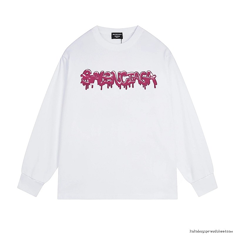Balenciaga graffiti-style white T-shirt