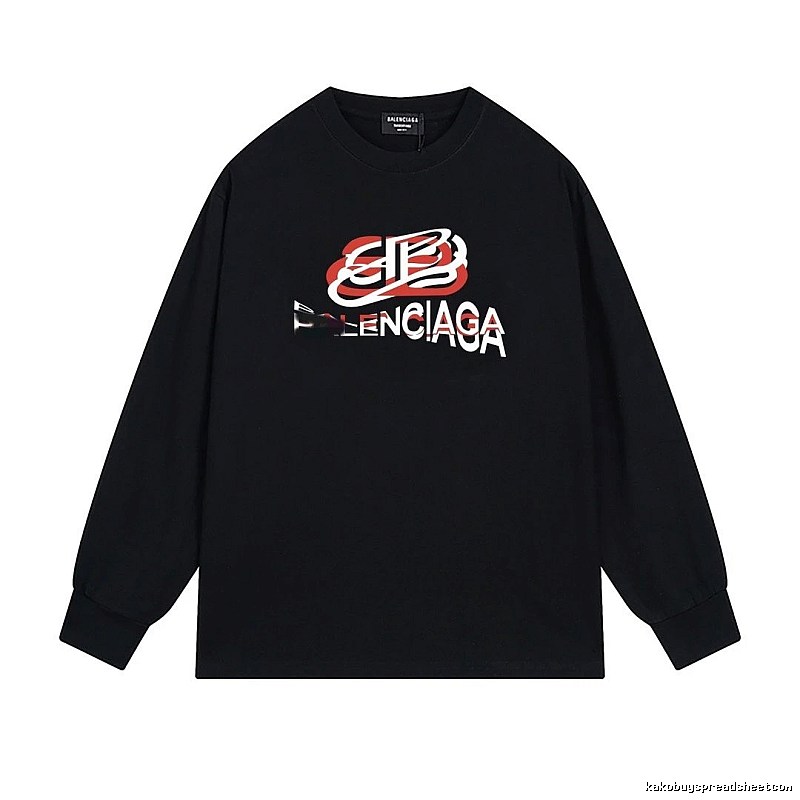 Balenciaga letter-style black T-shirt