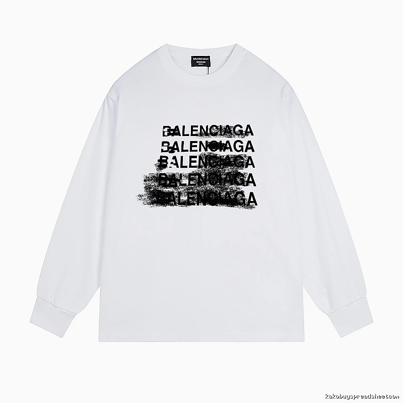 Balenciaga letter-style white T-shirt