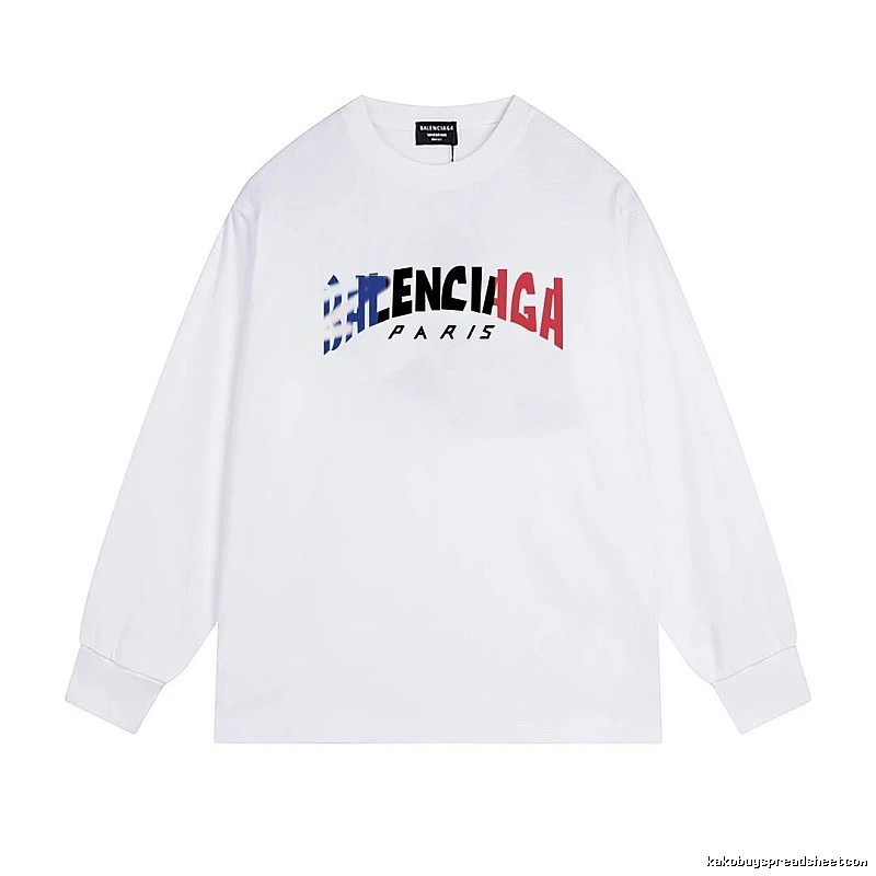 Balenciaga letter-style white T-shirt