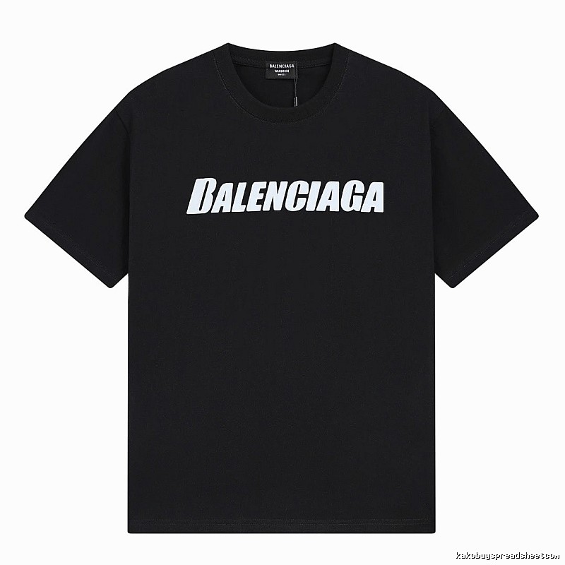 Balenciaga minimalist style black T-shirt