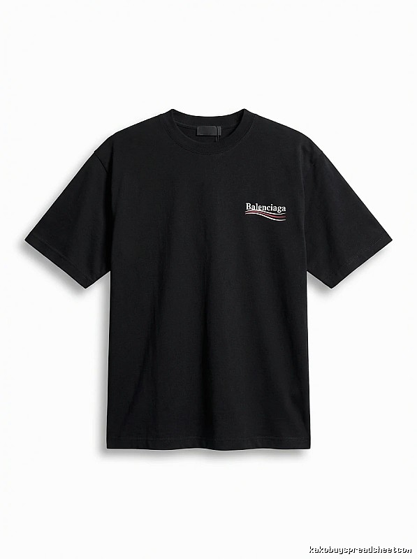 Balenciaga minimalist style black T-shirt