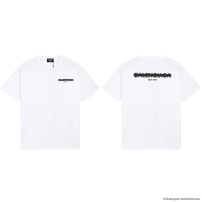 Balenciaga minimalist style white T-shirt