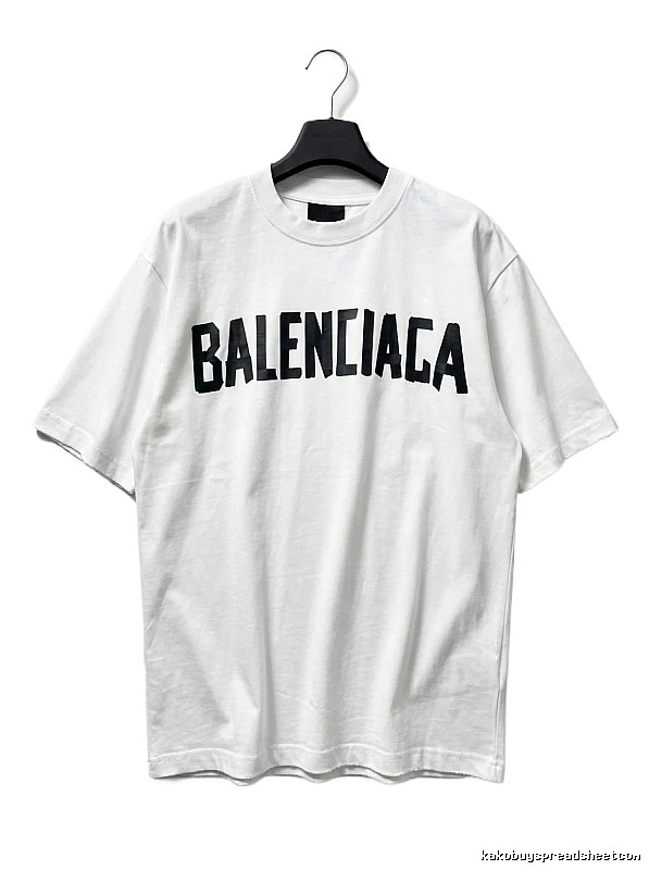 Balenciaga minimalist style white T-shirt