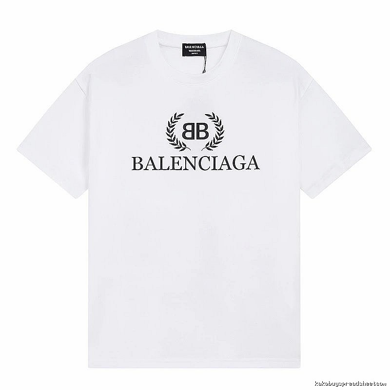 Balenciaga Printed Simple White T-shirt
