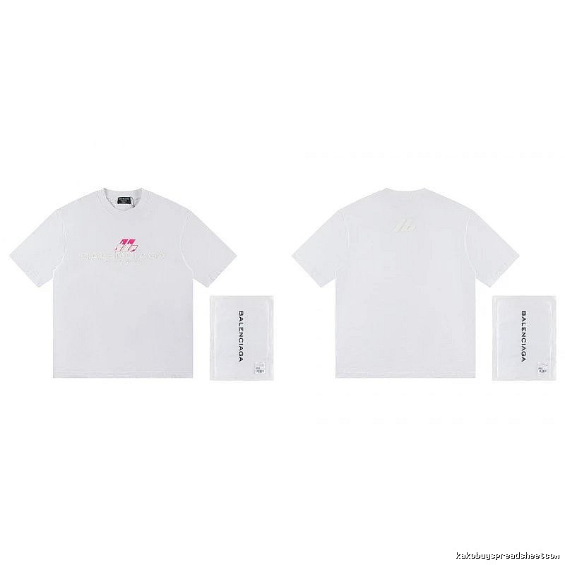 Balenciaga Printed Streetwear-style White T-Shirt