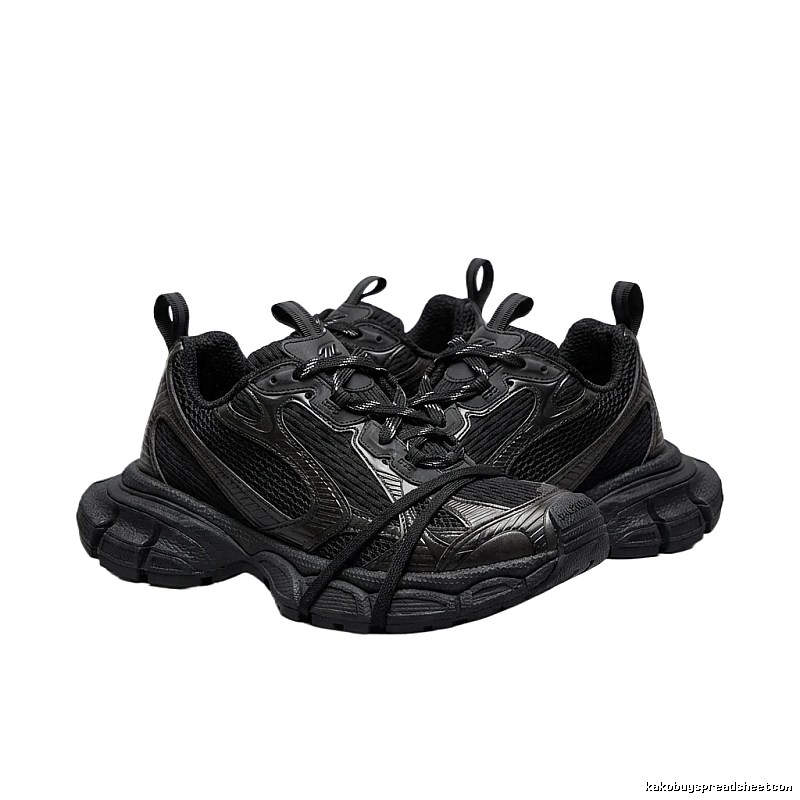 Balenciaga retro black and grey sports shoes