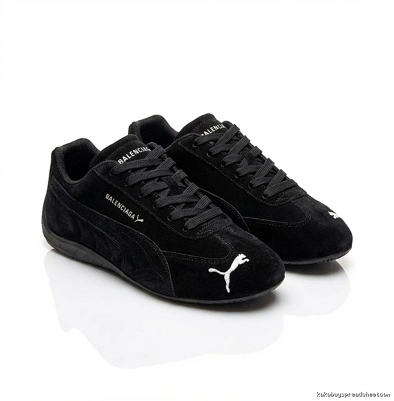 Balenciaga retro-style black shoes
