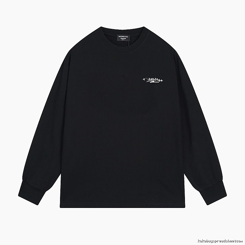 Balenciaga simple style black long-sleeved shirt