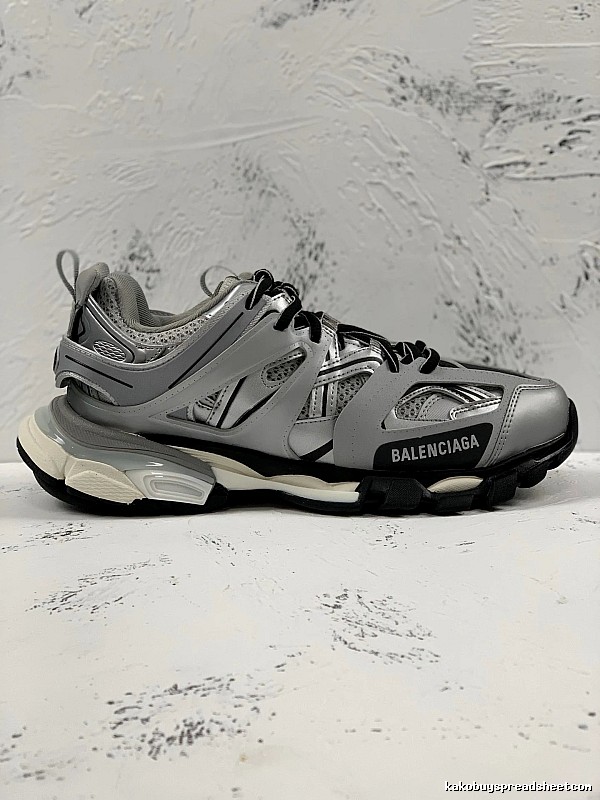 Balenciaga Track Sneaker with Gray Technical Runner Panels Detail