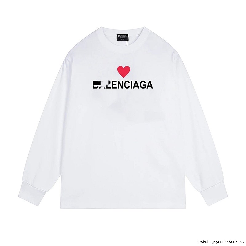 Balenciaga's simple white T-shirt with a heart design.