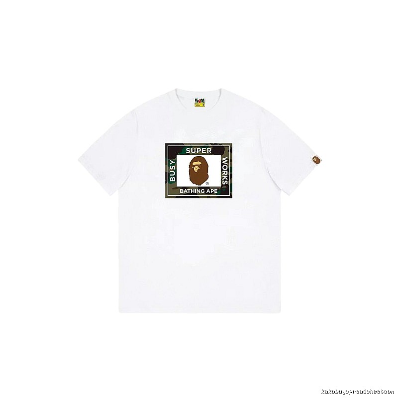 Bape Ape Head Camouflage Style Short-sleeve Shirt