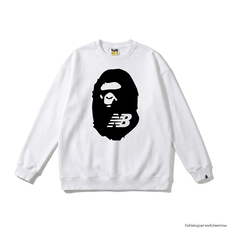 Bape Ape Head Classic White Sweatshirt