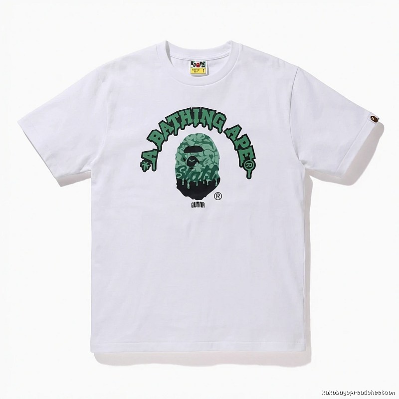 Bape Ape Head Cool White T-shirt in Streetwear Style