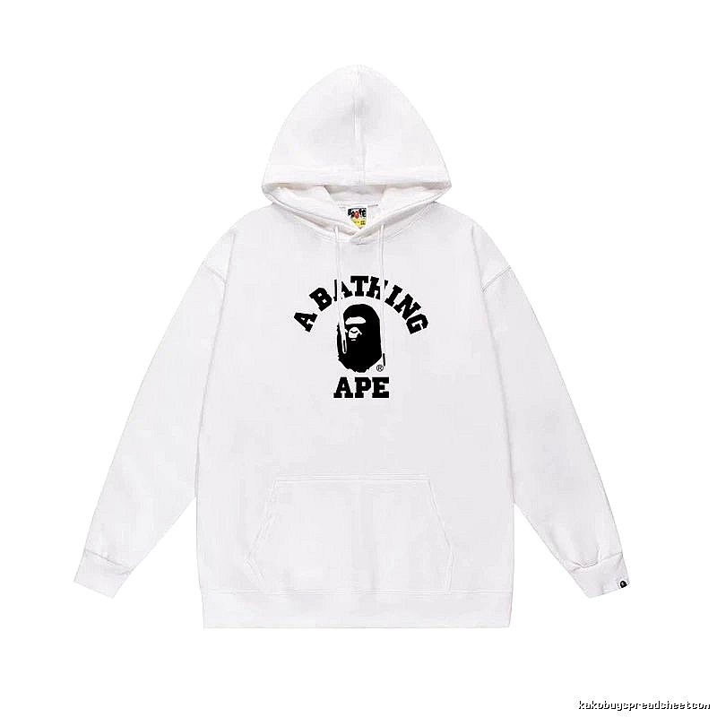 Bape Ape Head Simple White Sweatshirt