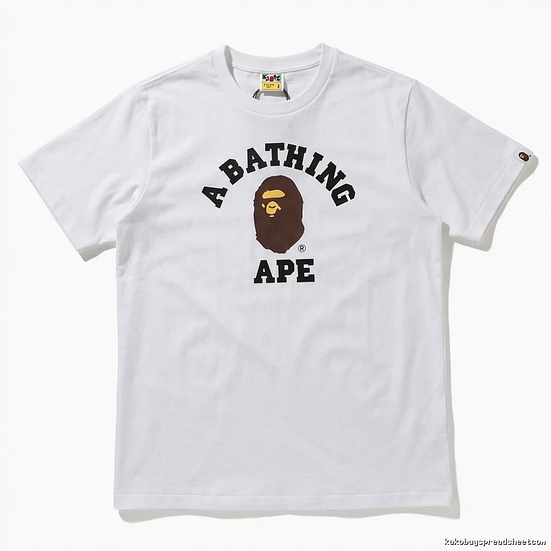 Bape Ape Head Simple White T-shirt
