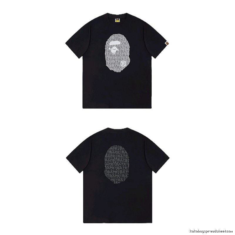 Bape Ape Head Trendy and Cool Black T-shirt