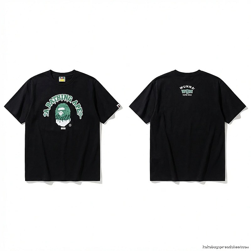 Bape Ape Head Trendy Black T-shirt