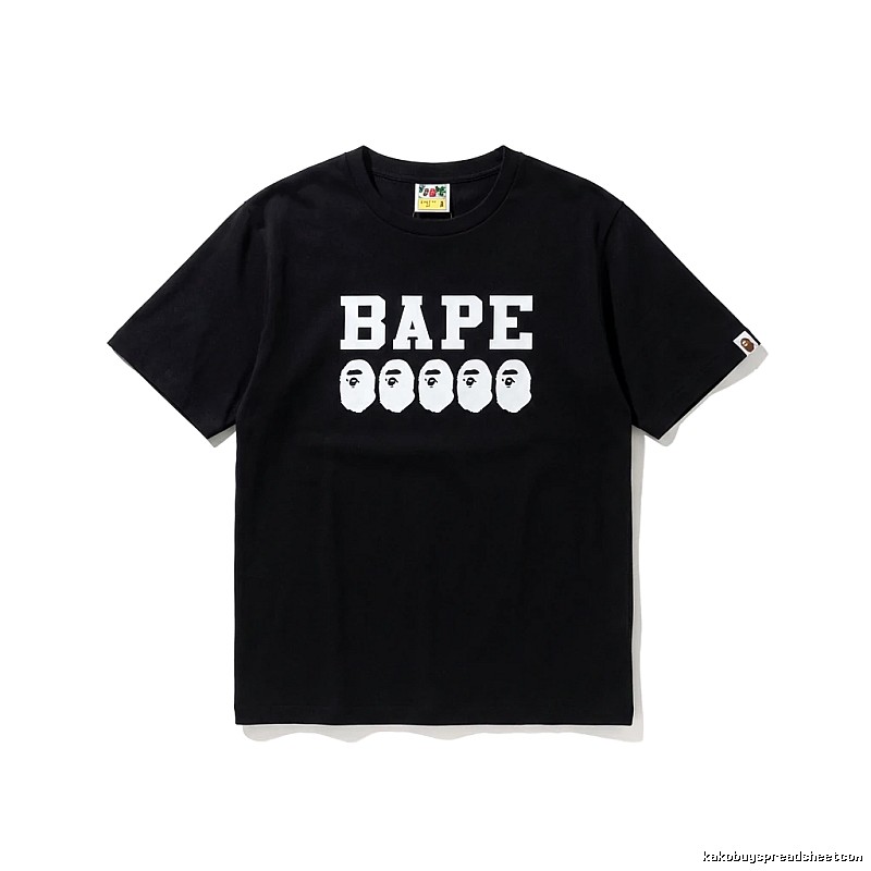 Bape Ape Head Trendy Black T-shirt