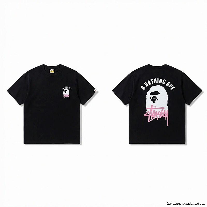 Bape Ape Head Trendy Cool Black T-shirt