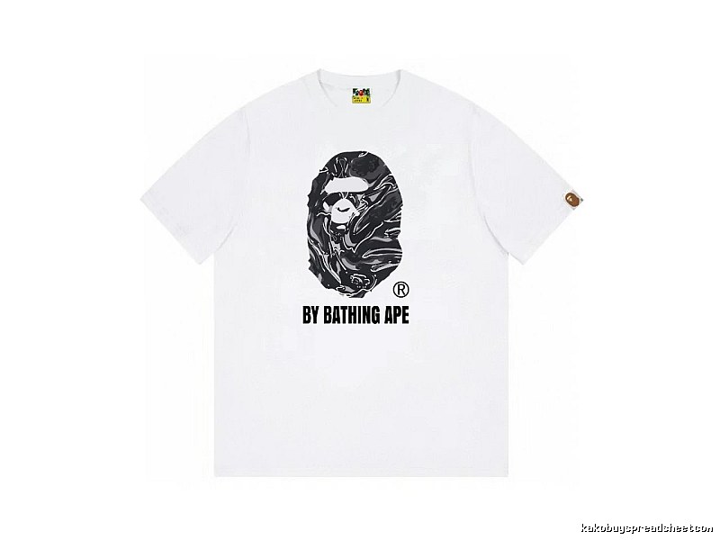 Bape Ape Head Trendy Cool White T-shirt