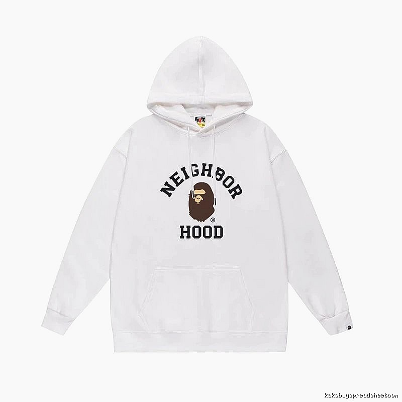 Bape Ape series white hoodie
