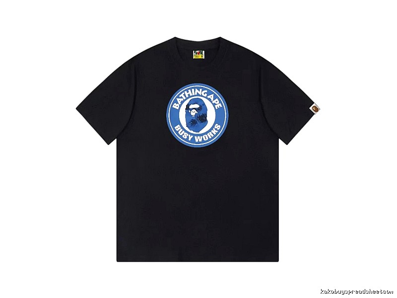 Bape Blue Label Trendy Cool Black T-shirt