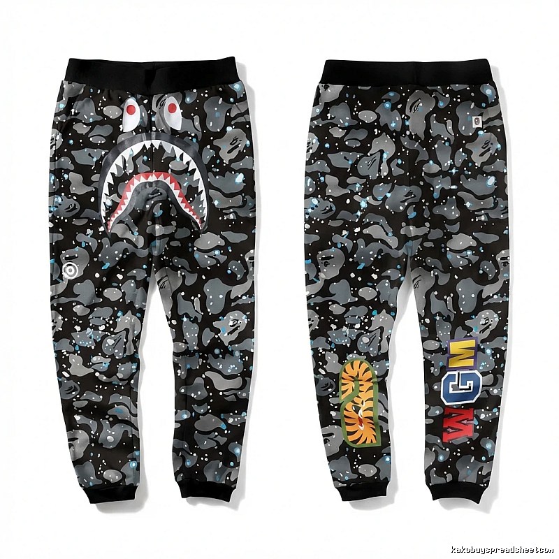 Bape camouflage style casual pants