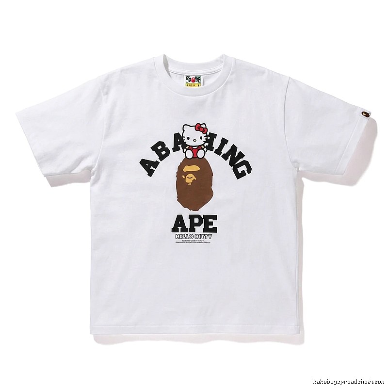 Bape Co-branded Cartoon White T-shirt