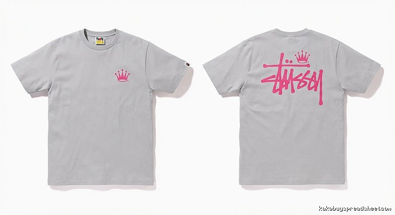 Bape Crown Print Trendy and Cool Short-sleeved Shirt
