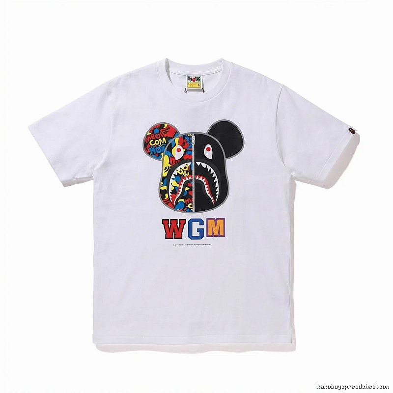 Bape Mickey Mouse Co-branded White T-shirt