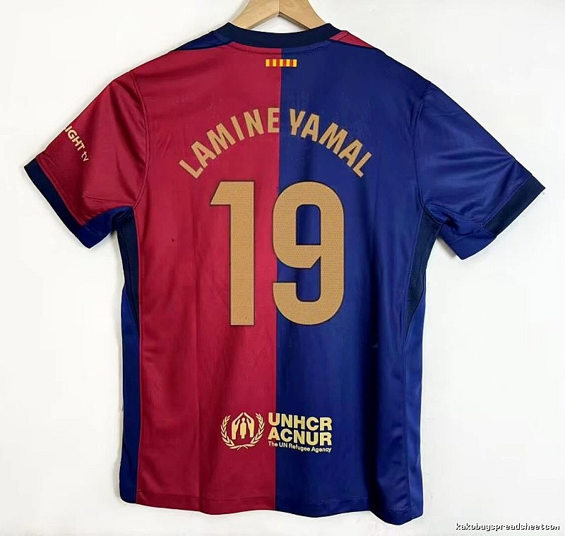 Barcelona Streetwear Gavi #6 soccer jersey Blue Red Barcelona with Logo Accent