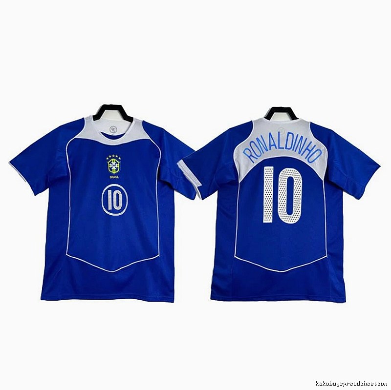 Brazil Casual Soccer jersey Blue Brazil Football for Streetwear Looks