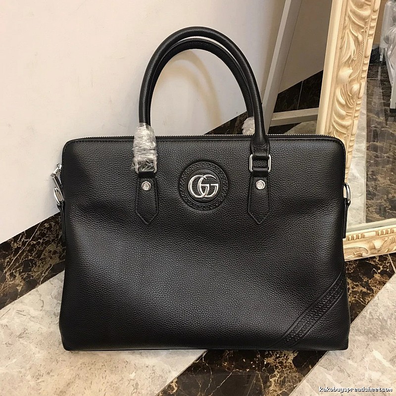 Briefcase by Gucci with Black Leather Briefcase