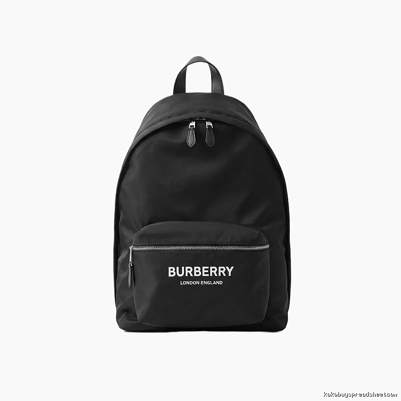 Burberry minimalist style black backpack